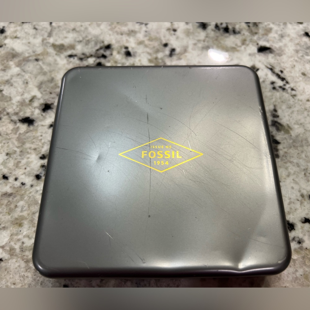 Men’s Fossil bi-fold black leather wallet - Picture 3 of 7